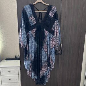 Free People Multicolor Long Sleeve Dress